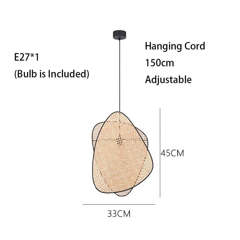 Knitting Rattan LED Lighting Floor Lamps Nightlight Home Decor Living Room Stand Light Bedside Lamp for Bedroom