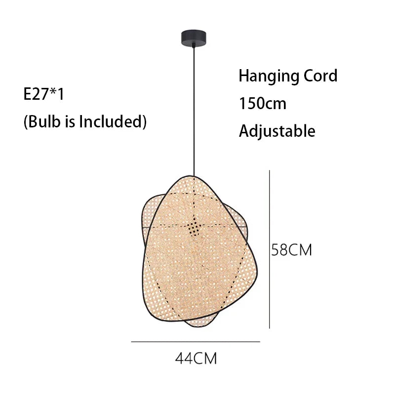 Knitting Rattan LED Lighting Floor Lamps Nightlight Home Decor Living Room Stand Light Bedside Lamp for Bedroom