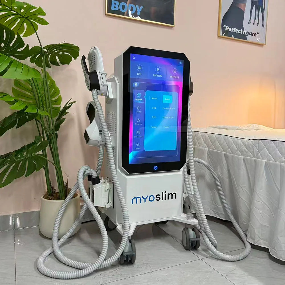 EMS MYOslim EMS Body Slimming Machine Body Scultping Shaping Muscle Machine Electromagnetic Weight Loss Beauty Salon