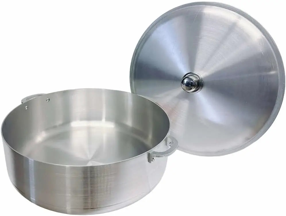 31 Qt Aluminum Caldero Cookware Pot Dutch Oven With Lid Satin Finish