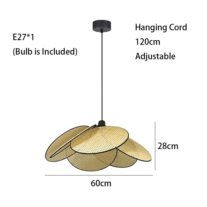 Knitting Rattan LED Lighting Floor Lamps Nightlight Home Decor Living Room Stand Light Bedside Lamp for Bedroom