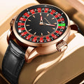 PINDU Rotating Dial Design Mechanical Watches Men NH35 Movement Sapphire Waterproof Leather Luxurious Automatic Wristwatches
