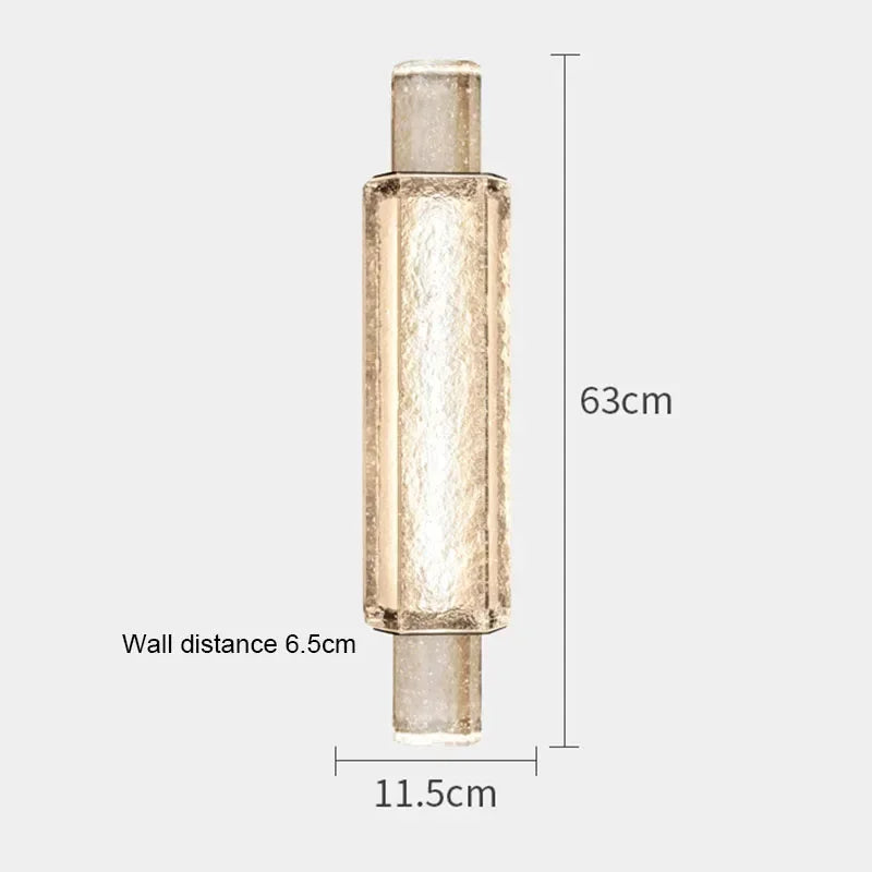 Luxury Stainless Steel Crystal Wall Lamp Bedroom Bedside Simple Modern Living Room  Corridor Stair Bubble  Lighting  Room Decor