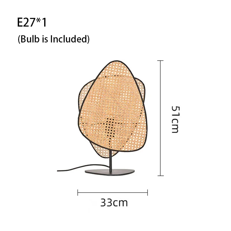 Knitting Rattan LED Lighting Floor Lamps Nightlight Home Decor Living Room Stand Light Bedside Lamp for Bedroom