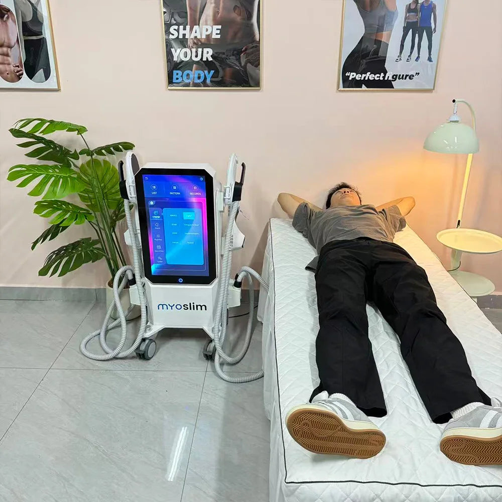 EMS MYOslim EMS Body Slimming Machine Body Scultping Shaping Muscle Machine Electromagnetic Weight Loss Beauty Salon