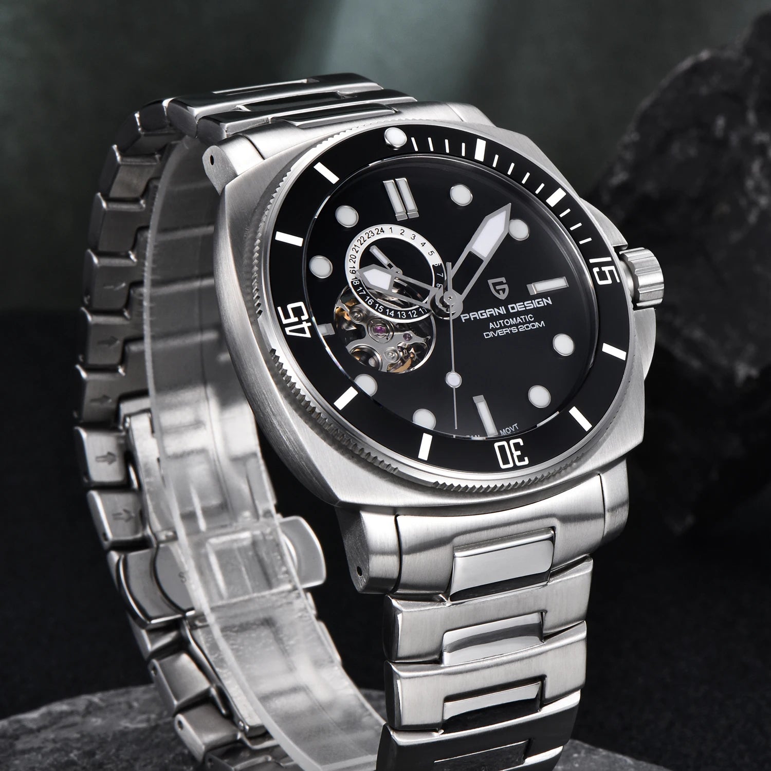 PAGANI DESIGN 2024 New Men's Watches Luxury Mechanical Automatic Watch For Men Sapphire Mirror Sports Waterproof Stainless Steel