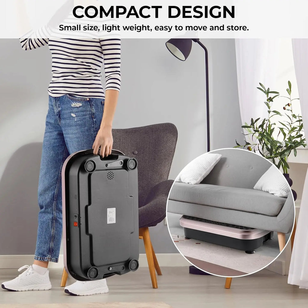 Vibration Plate,Fitness Vibration Board for Home,Full Body Exercise Machine,Fat Burning & Muscle Building,Body Shaper Trainer