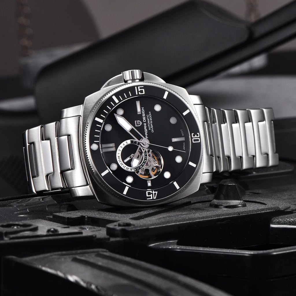 PAGANI DESIGN 2024 New Men's Watches Luxury Mechanical Automatic Watch For Men Sapphire Mirror Sports Waterproof Stainless Steel