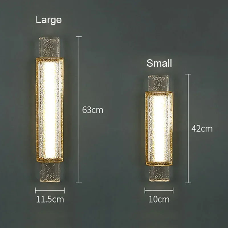 Luxury Stainless Steel Crystal Wall Lamp Bedroom Bedside Simple Modern Living Room  Corridor Stair Bubble  Lighting  Room Decor