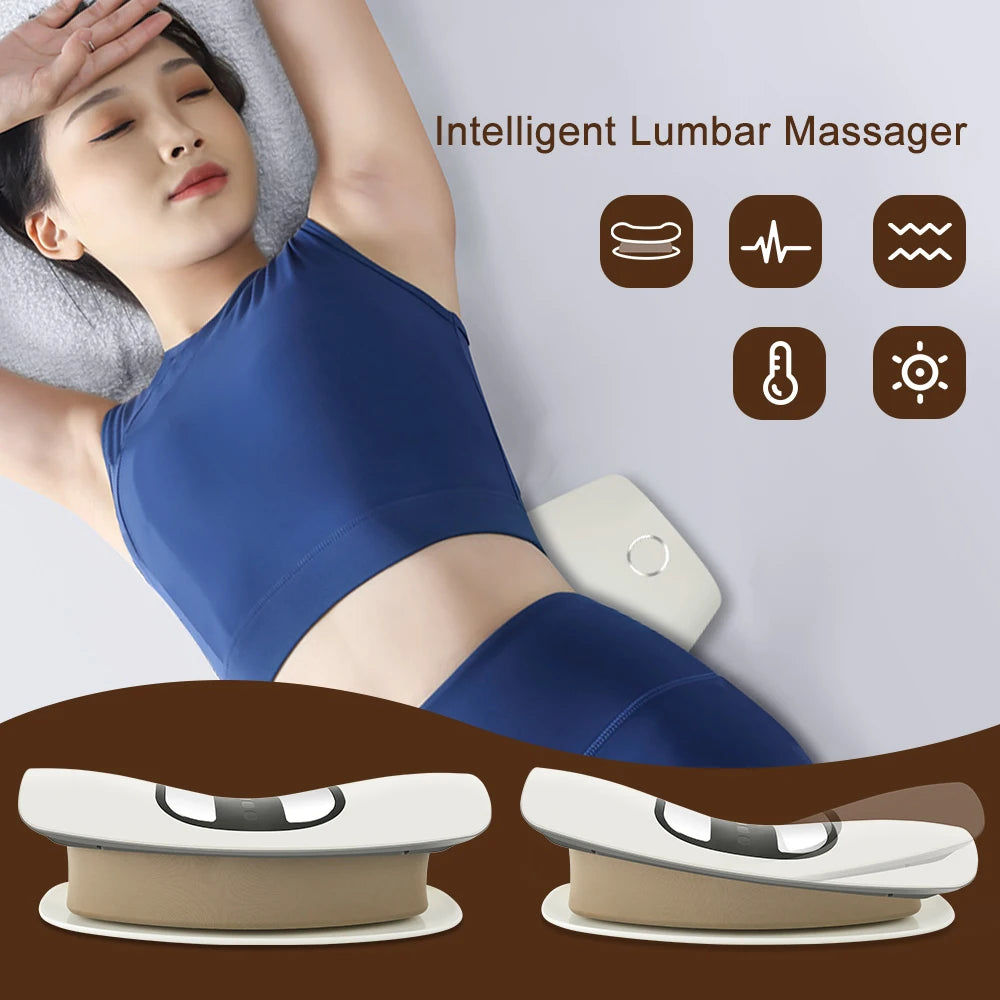 Electric Lumbar Traction Massager Waist masajeador Adjustable Vibration Waist Massager Waist Spine Support Back Massage Machine