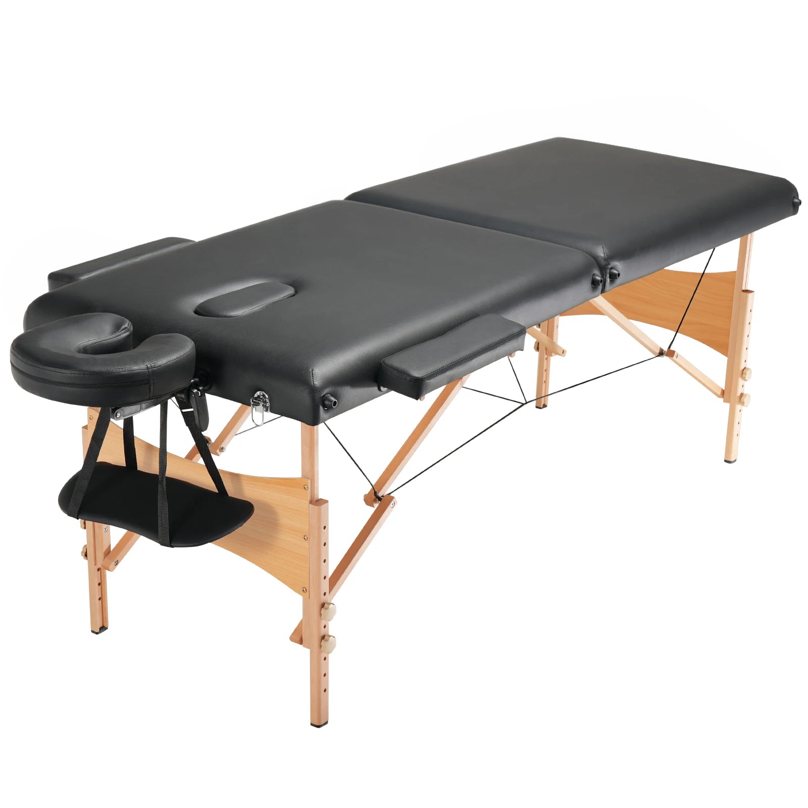SucceBuy Portable Massage Table Folding Lightweight Adjustable Salon Bed for Massage Center Spa Therapy Clinic Home Beauty Bed