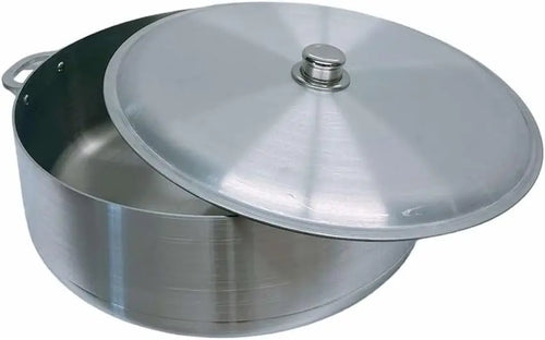 31 Qt Aluminum Caldero Cookware Pot Dutch Oven With Lid Satin Finish