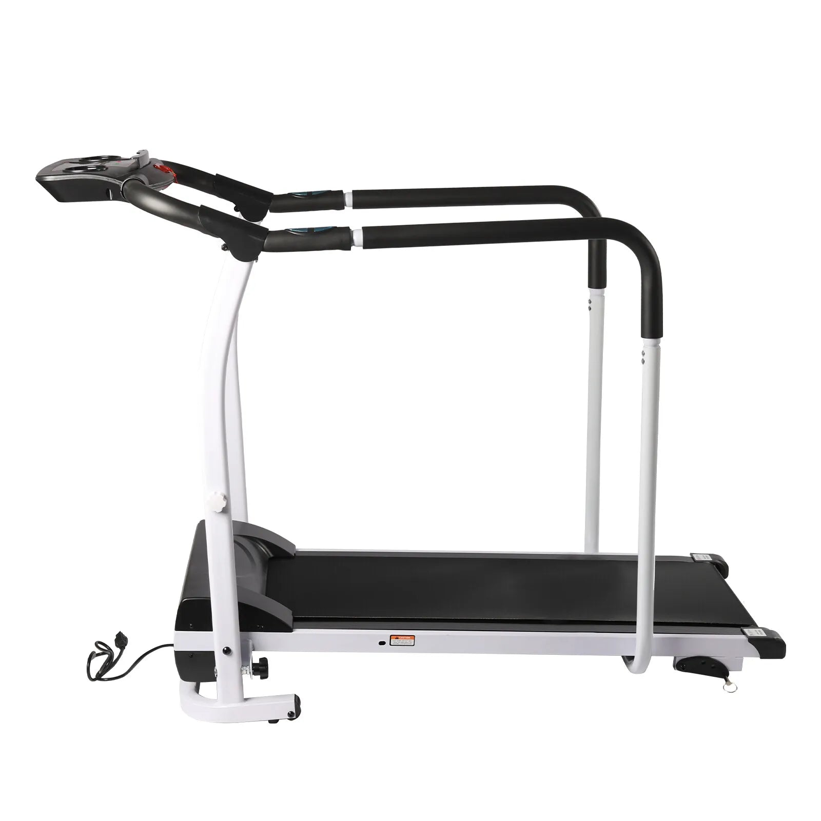 12-Speed-Gears Recovery Fitness Walking Treadmill 0.5-6km/H with Full Length Handrails & Heart Rate Sensor