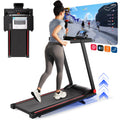 Hot 3.0HP Treadmill with 5% Incline Folding Handles App  Data LCD Screen 300lbs Walkingpad Treadmills for Home Exercise Machine