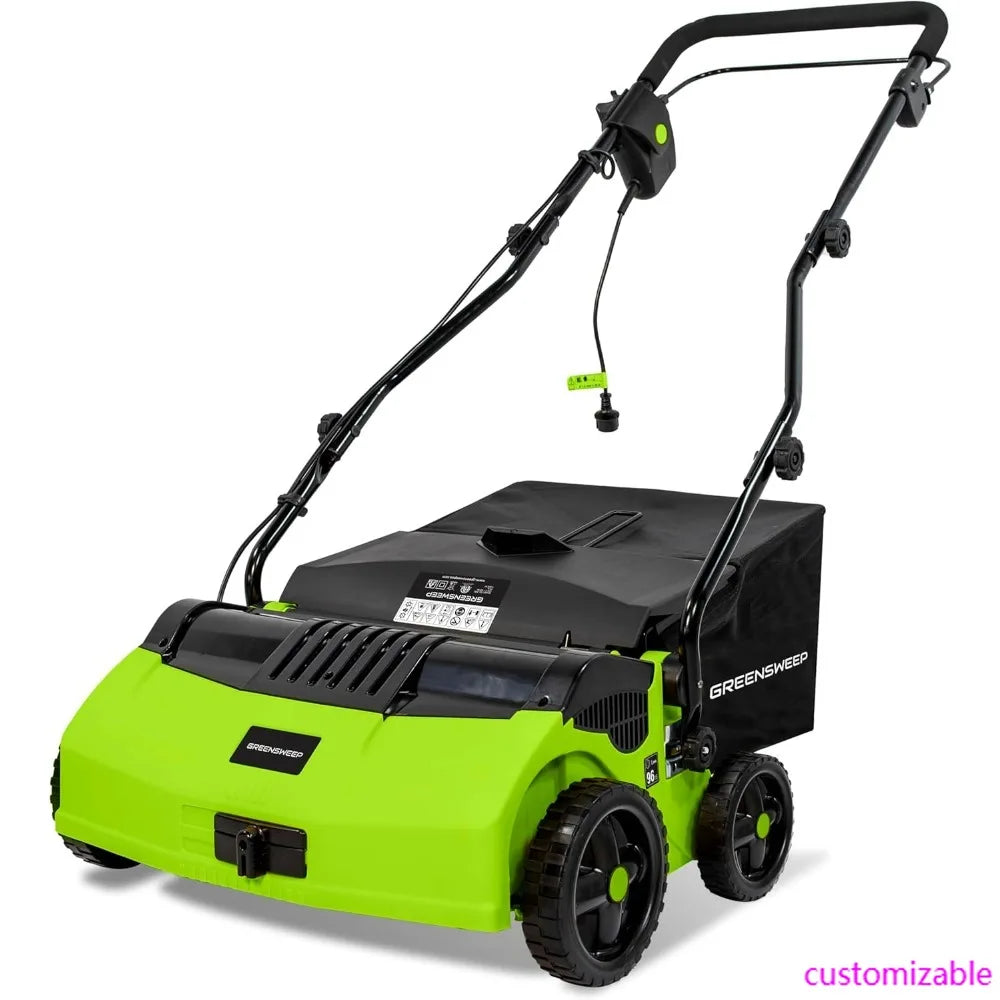 Artificial Grass Sweeper Vacuum with 45L Bag, 5 Height Settings, and Foldable Handle
