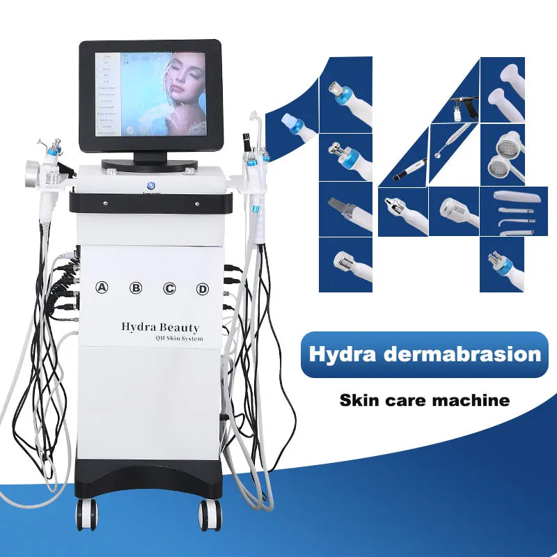 14 In 1 hydra beauty facial  Machine Skin Peeling hydra beauty facial Aqua Peel Machine beautiful equipment