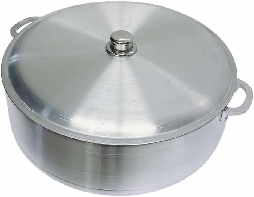 31 Qt Aluminum Caldero Cookware Pot Dutch Oven With Lid Satin Finish